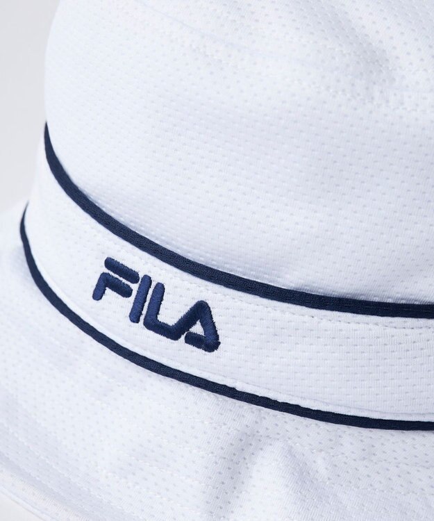 FILA GOLF／marie claire 【FILA GOLF】保冷剤ポケット付きハット ホワイト