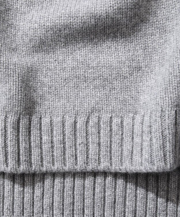 ATON COOMA LAMBS WOOL | ショートクルーネックプルオーバー LIGHT GRAY