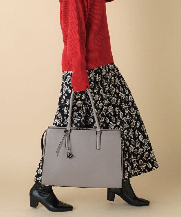 ACE BAGS & LUGGAGE 【雑誌掲載】 W&.Day Night トッテン スクエアトート 11753 ダブルアンドデイナイト 通勤 A4サイズ 13.3インチPC グレー