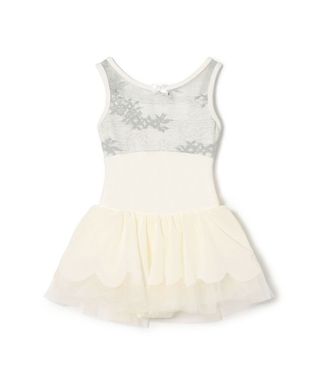 Chacott スカート付レオタード オフホワイト