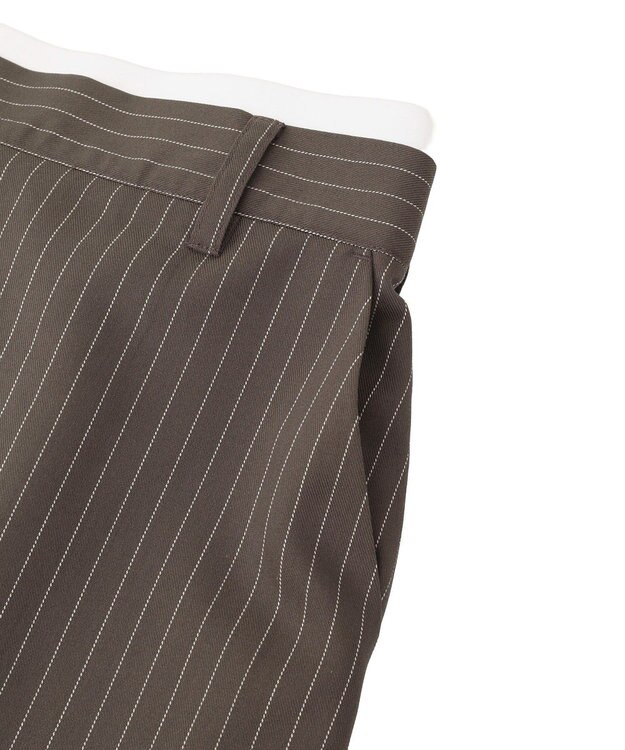 Green Parks ウエストレイヤーボックスプリーツスカート Brown