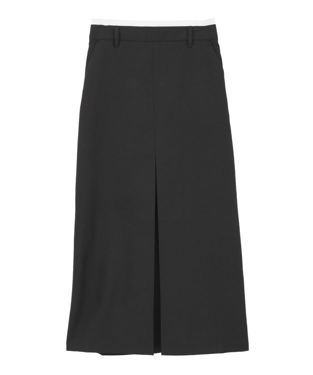 Green Parks ウエストレイヤーボックスプリーツスカート Black