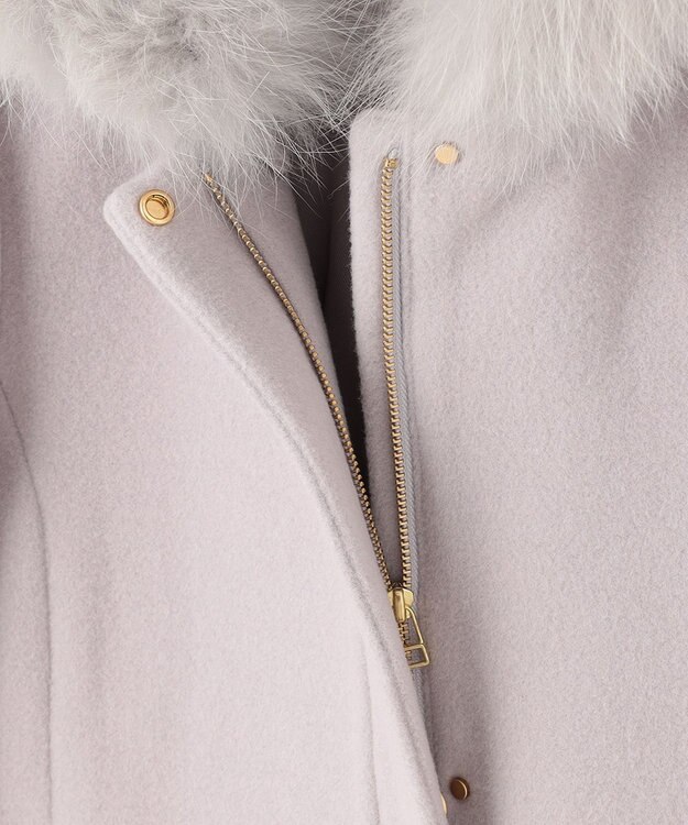 ANY SIS 【美人百花11月号掲載】2WAYスーペリアファインウールモッサ コート ピンク