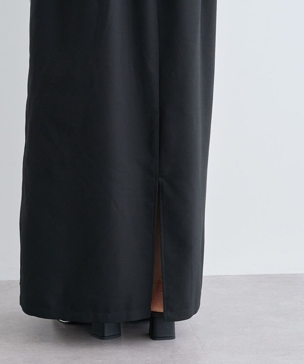 Green Parks ウエストレイヤーボックスプリーツスカート Black