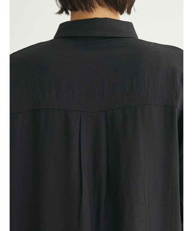 Green Parks ワッシャーシアーシャツ Black