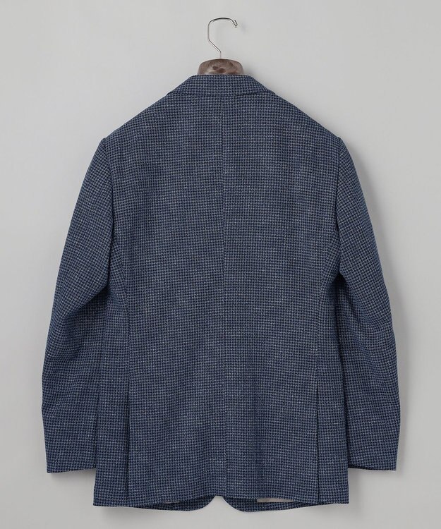 GOTAIRIKU 【尾州】ストレッチメッシュジャケット_千鳥格子柄 ネイビー×千鳥格子柄