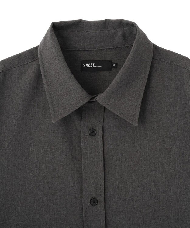 CRAFT STANDARD BOUTIQUE タイ付き半袖シャツ Gray