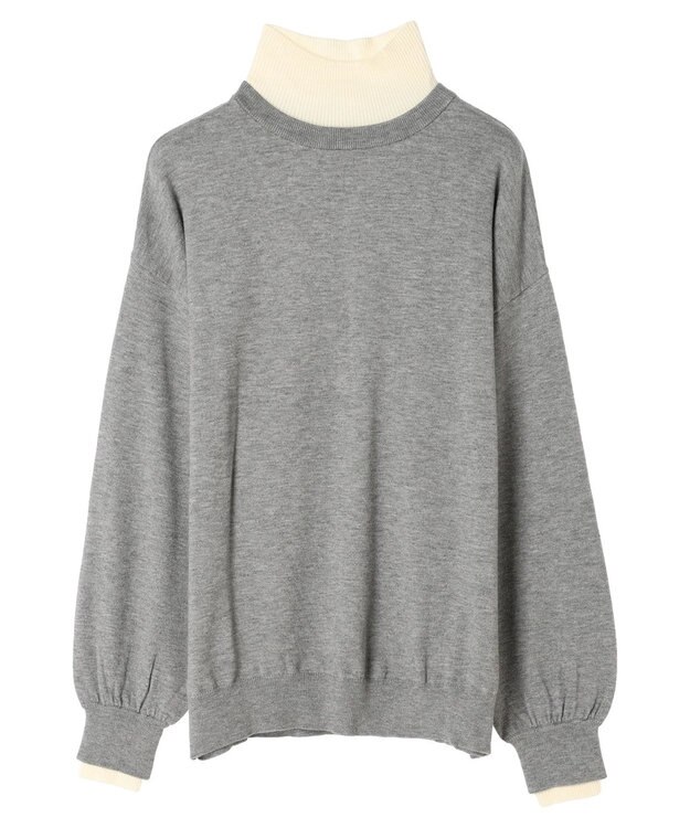 Green Parks ■ＡＪＵＧＡ．×ＧＰ　レイヤードハイネックニット Gray