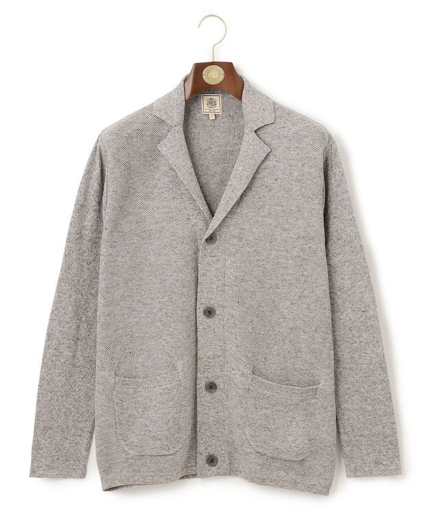J.PRESS MEN 【WEB・一部店舗限定】アンカーニットジャケット ライトグレー系