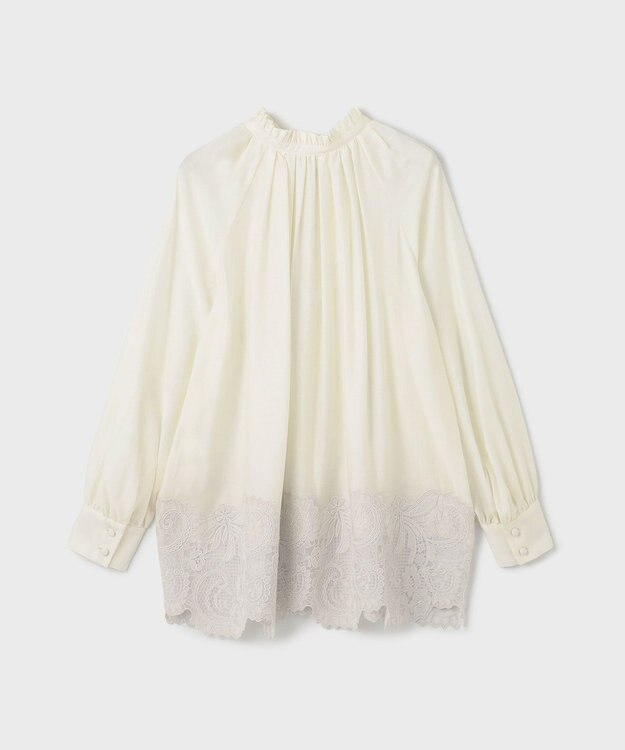 GRACE CONTINENTAL ヘムレースギャザートップ キナリ