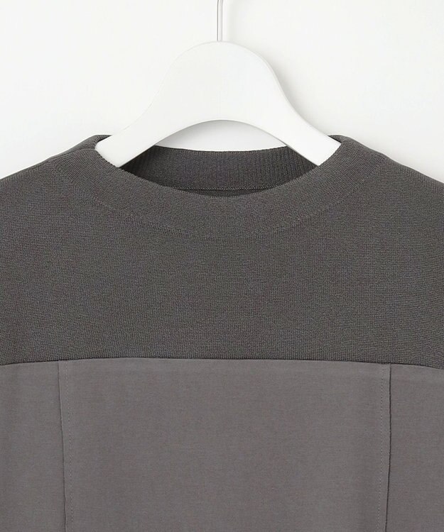 自由区 L 【洗える】エアーポンチ ワンピース チャコール