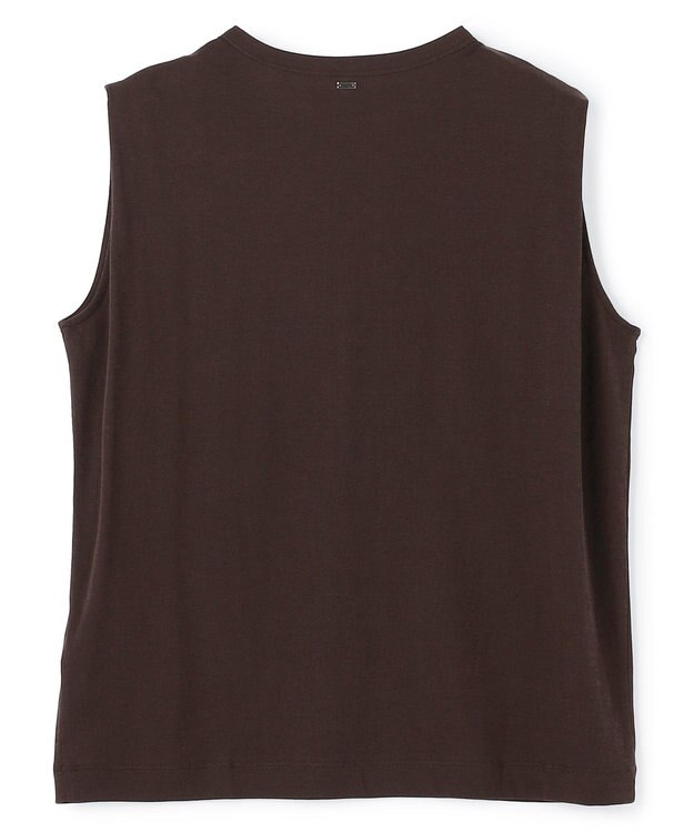 UNFILO ドライタッチフライス ノースリーブ Tシャツ ブラウン