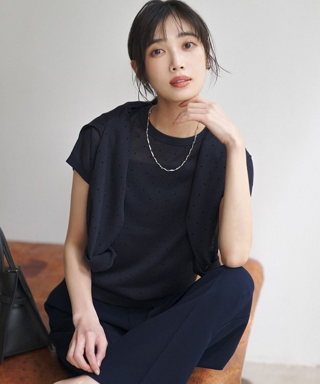 23区 【先行予約/WEB&一部店舗限定カラーあり】シアードット フレンチスリーブ ニット