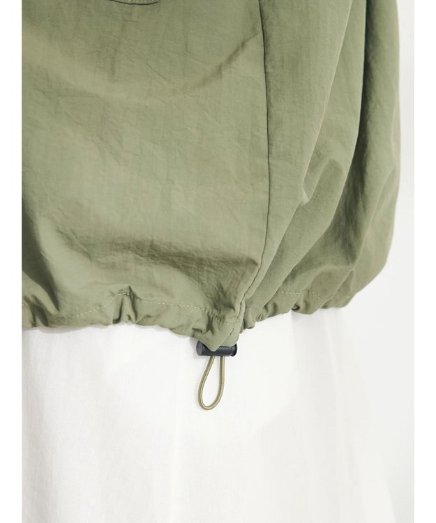 CRAFT STANDARD BOUTIQUE ＢＩＧポケットナイロンブラウス Khaki