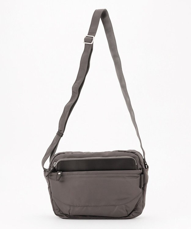 Y'SACCS ポリエステルツイル ショルダーバッグ ダークグレー