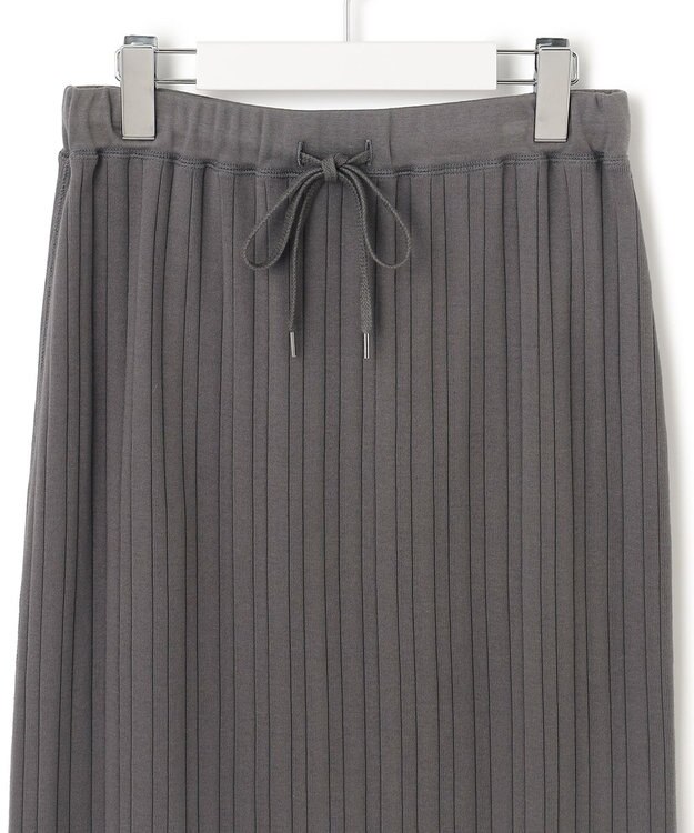 23区 【SLOW/洗える】ランダムリブフライス スカート グレー系