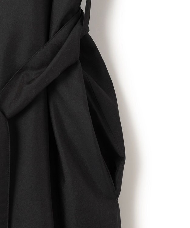 JOSEPH シルキーキルティング　ロングコート Black