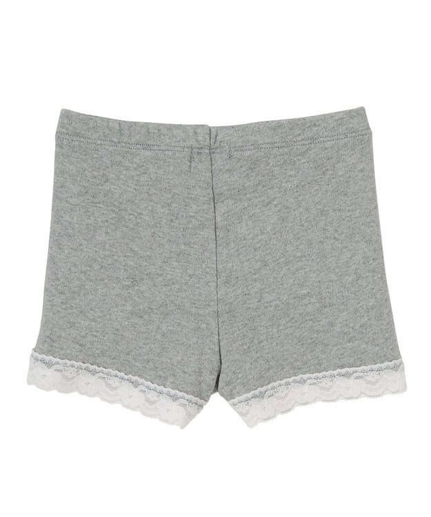 MIKI HOUSE HOT BISCUITS 【80-130cm】 裾レース オーバーパンツ グレー