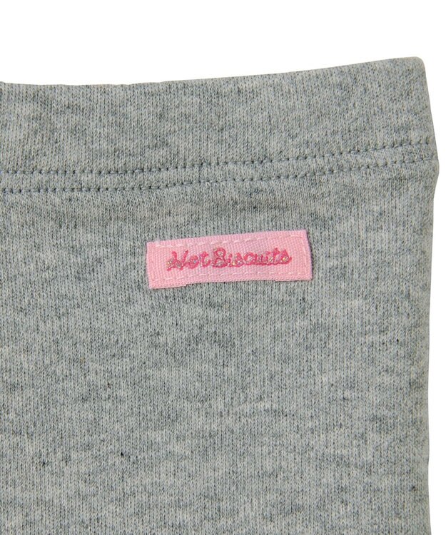 MIKI HOUSE HOT BISCUITS 【80-130cm】 裾レース オーバーパンツ グレー