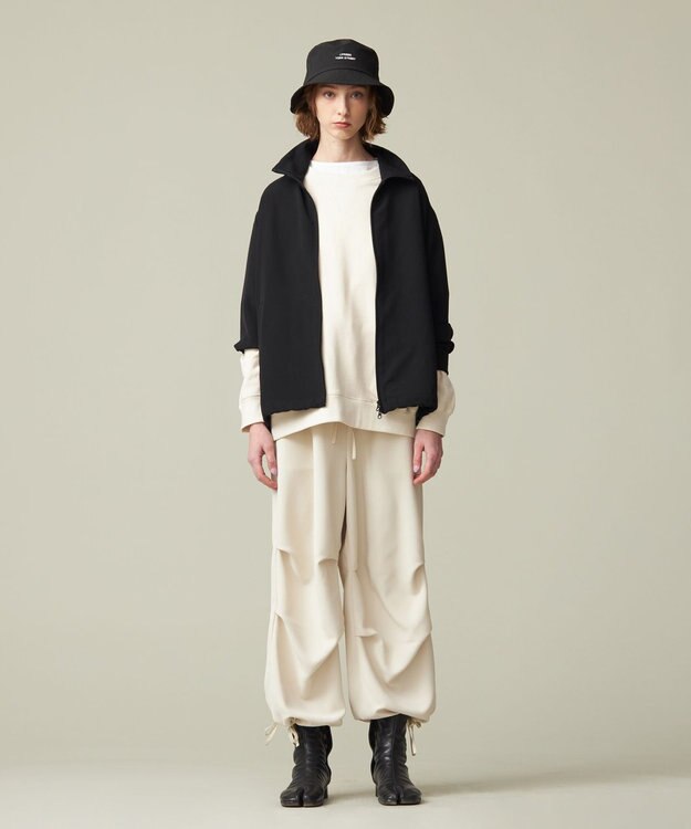 J.PRESS YORK STREET 【UNISEX】ジャージライクツイル トラックジャケット ブラック系