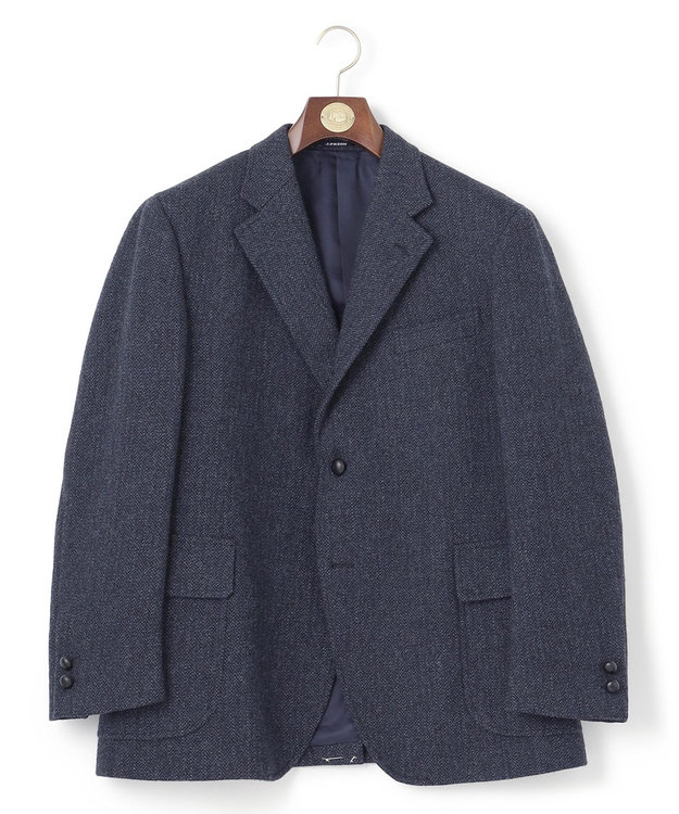J.PRESS MEN 【KING SIZE】【定番】LOVAT LAVEROCK TWEED ヘリンボンツイードジャケット ネイビー系1