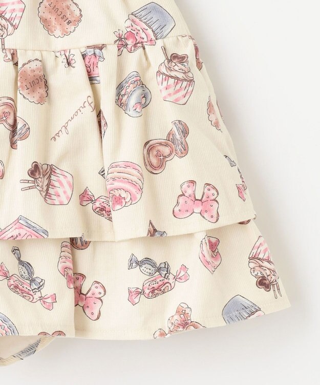 ANY KIDS スイーツ プリント キュロット エクリュ系