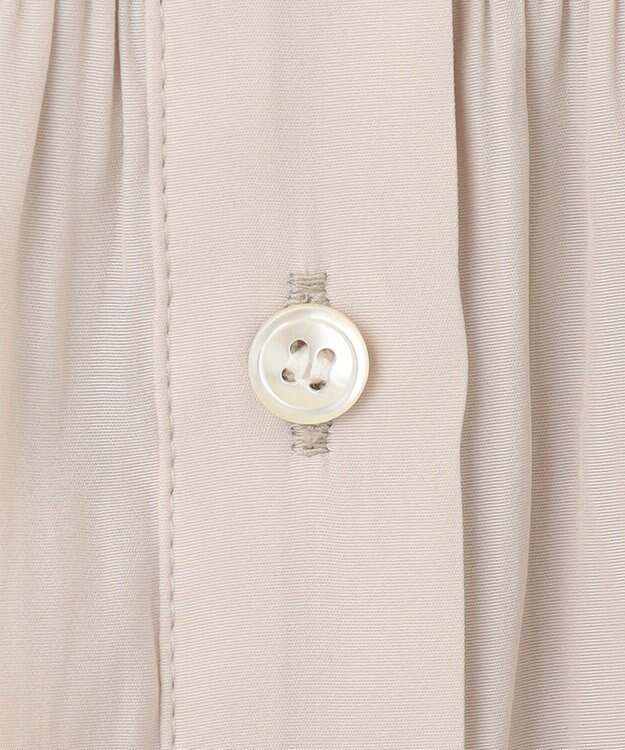 組曲 L ギャザーライトデシンシャーリング ブラウス アイボリー系