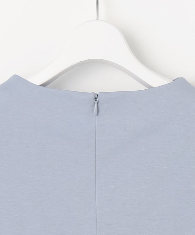 J.PRESS LADIES 【洗える・抗菌防臭・接触冷感・吸水速乾】ドライポンチ フレア カットソー サックス系