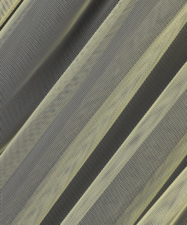 組曲 S リバーシブルチュール スカート グレイッシュネイビー×イエロー