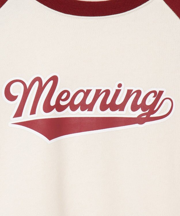 WEGO チームロゴラグランショートスウェット ワイン