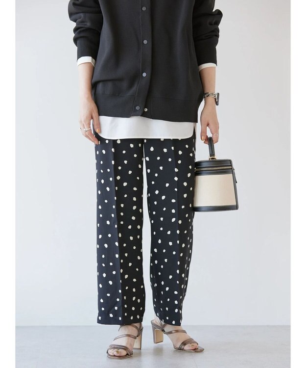 AMERICAN HOLIC 美・美・美アソートプリントストレートパンツ Black