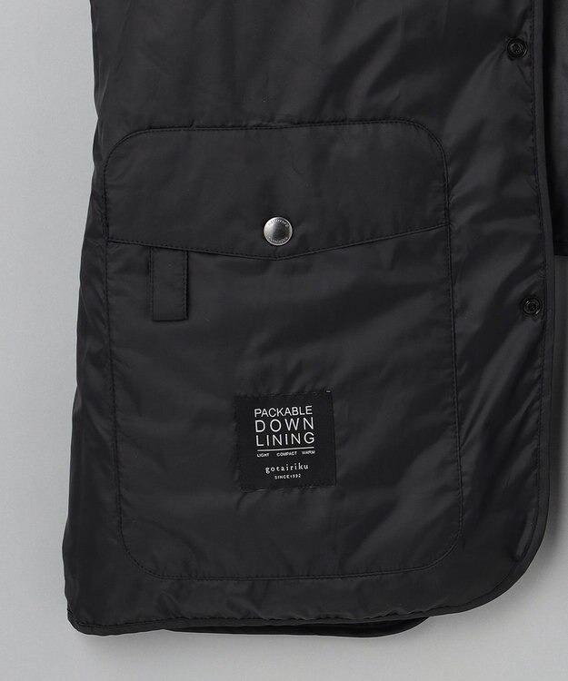 GOTAIRIKU 【GOTAIRIKUコートに取付可能】別売りダウンライナー(22年モデル) ブラック系