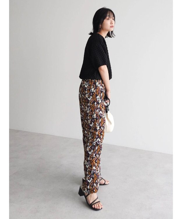 Green Parks アート柄イージーパンツ Purple