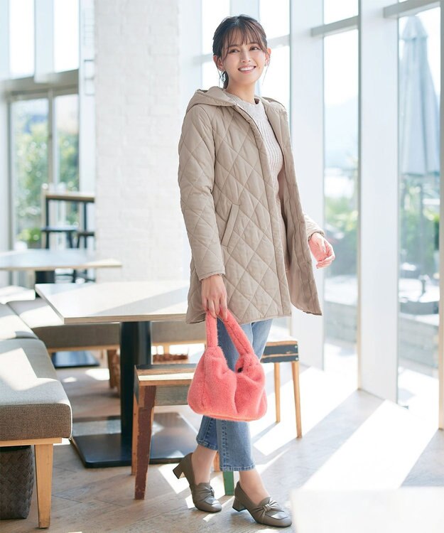 Tiaclasse 【安田美沙子さん着用】フェイクファーバック ピンク