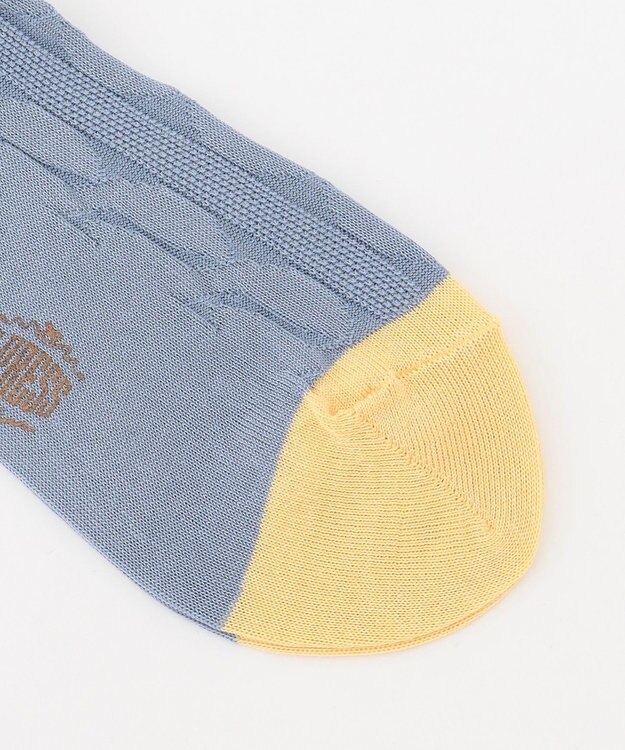 J.PRESS MEN 【カジュアル】ケーブルソックス サックスブルー系