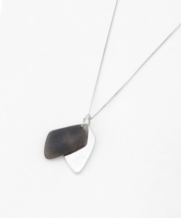 ICB 2連モチーフネックレス シルバー