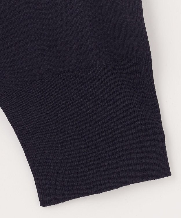 J.PRESS LADIES S 【洗える】レーヨンエリートストレッチ Vネック カーディガン ネイビー系