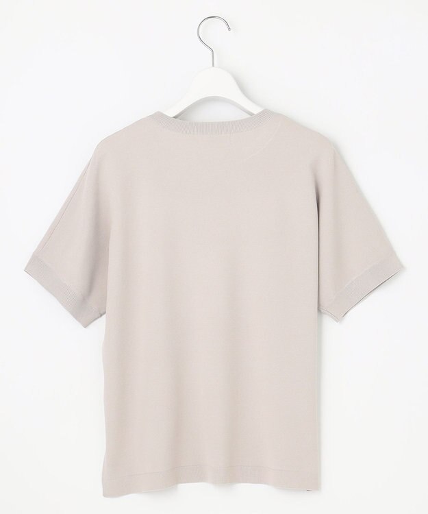 J.PRESS LADIES 【洗える】 レーヨンエリートストレッチ ドルマン ニット Tシャツ ライトグレー系