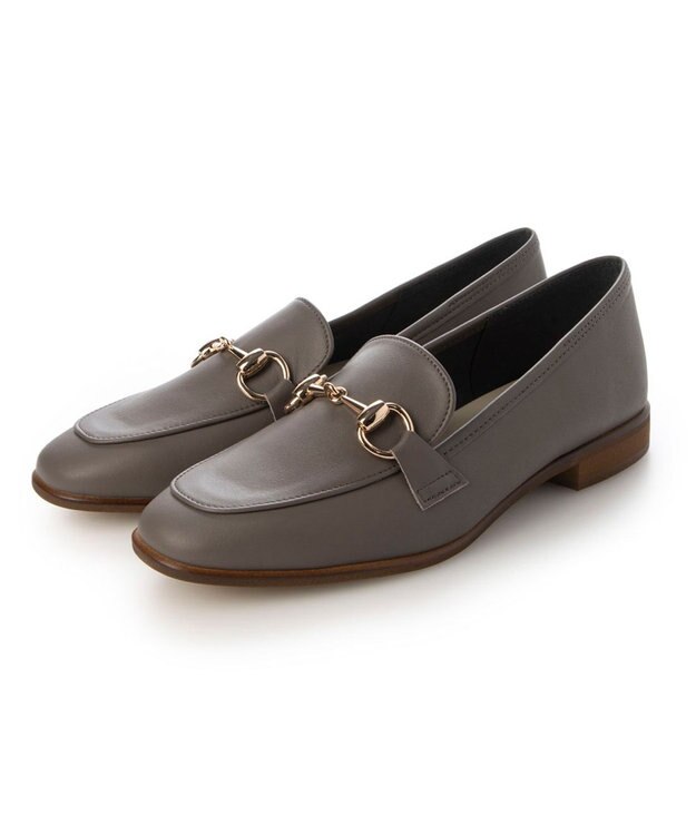MODE ET JACOMO <carino>レザービットローファー ダークグレー
