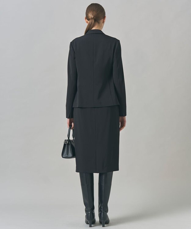 ICB 【新色追加・防シワ・速乾・洗える】Fied テーラードジャケット ブラック系