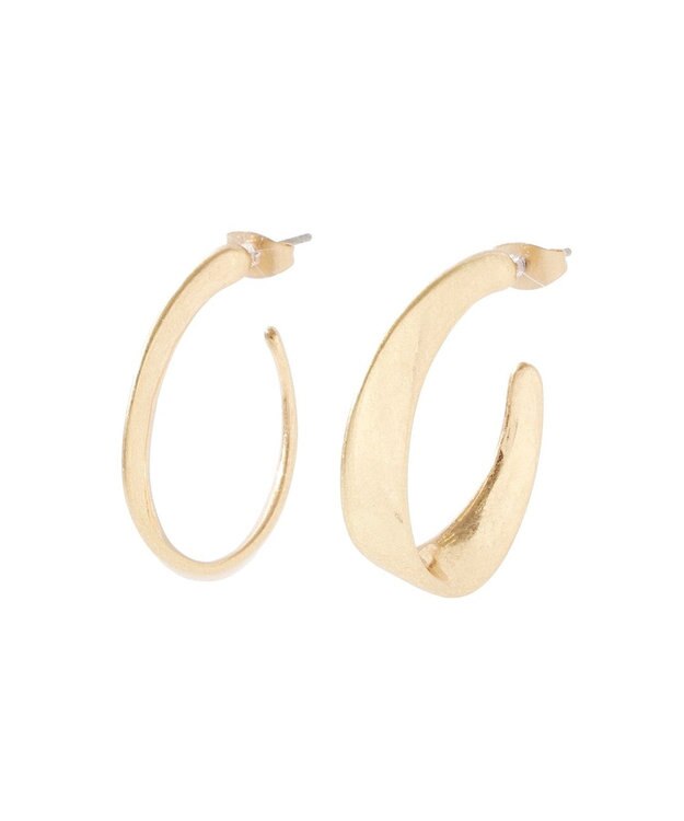 YECCA VECCA メタルフープピアス Gold