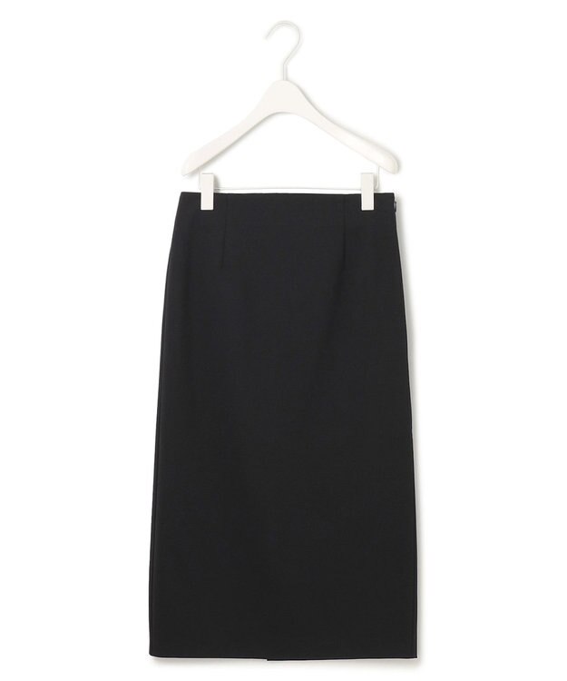 ICB 【洗える】 コットンコンプレッシャー スカート ブラック系