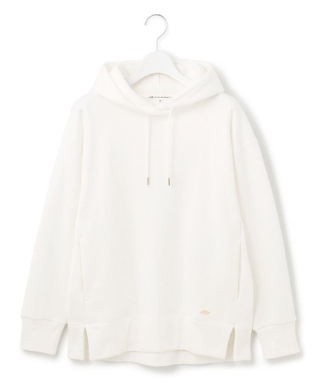 23区 【洗える】オーガニックコットンテリー プルオーバー フーディー ホワイト系