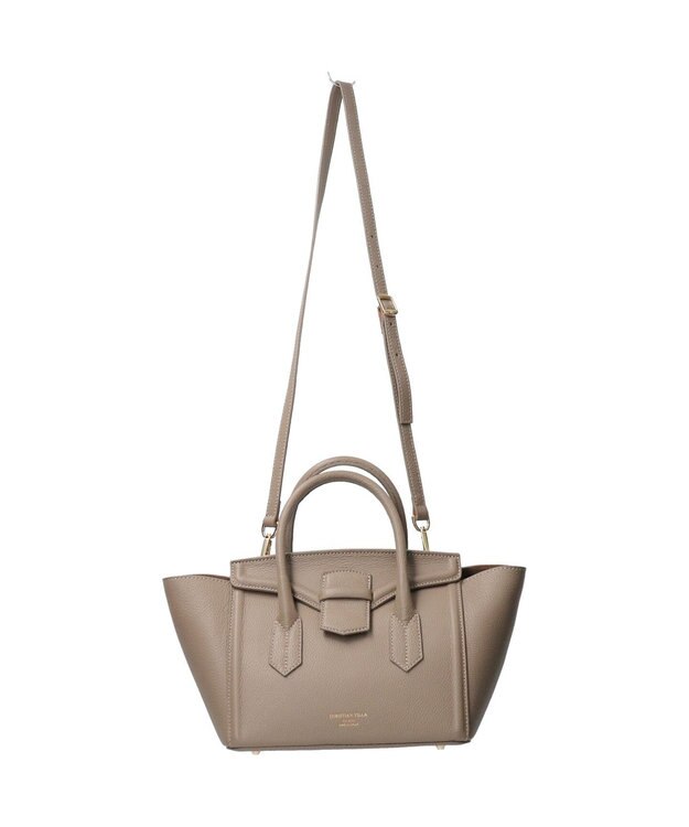 INTER-CHAUSSURES 【Christian Villa】ベーシックハンドバッグ グレー