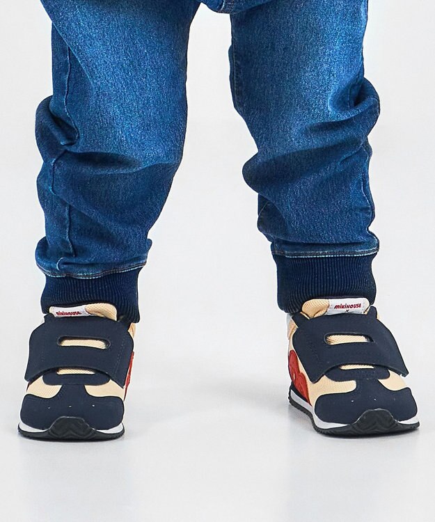 MIKI HOUSE HOT BISCUITS 【WEB限定】【13-15.5cm】ミズノコラボ セカンドベビーシューズ【WebLimited】 紺×白