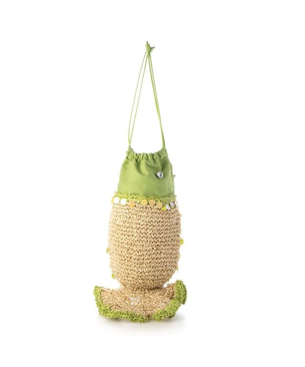 UNBILLION カカトゥ kakatoo / フィッシュクロッシェバッグ ライトグリーン