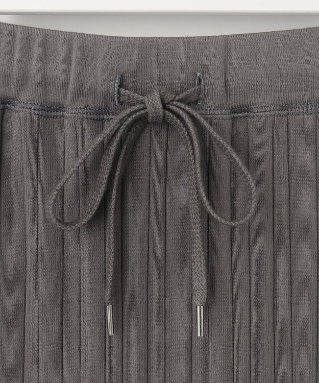 23区 【SLOW/洗える】ランダムリブフライス スカート グレー系