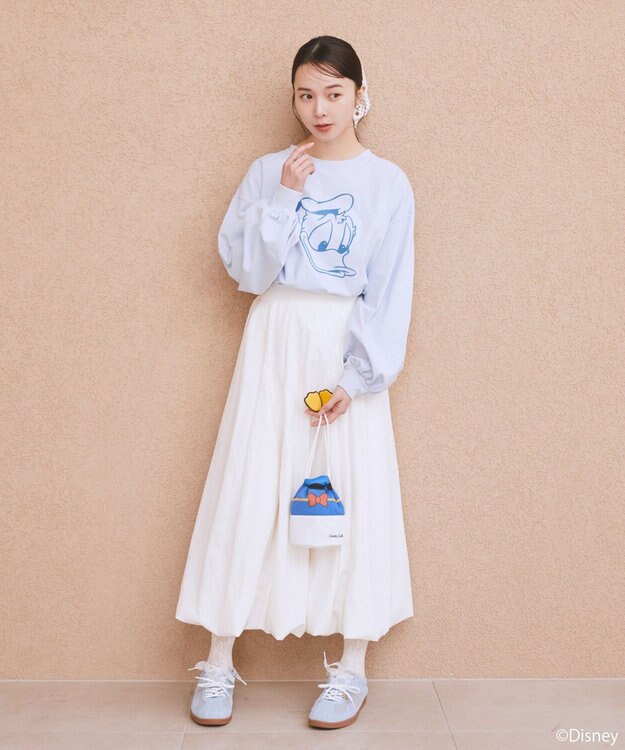 earth music&ecology 【予約】Disney/アソート巾着ポーチ ブルー