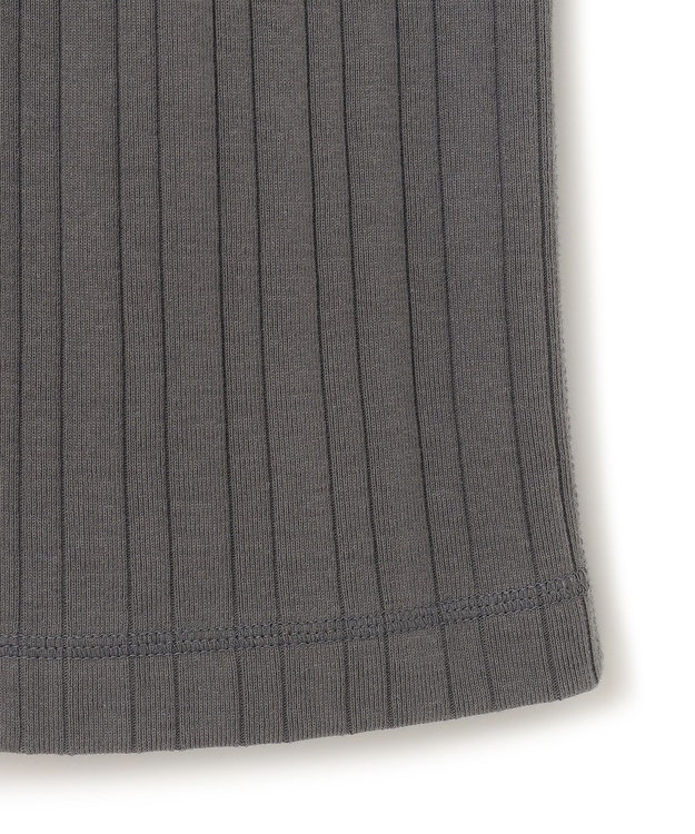 23区 【SLOW/洗える】ランダムリブフライス スカート グレー系