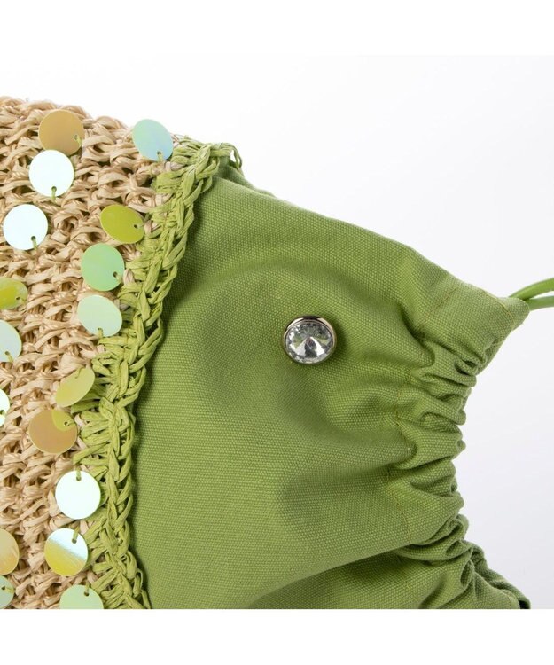 UNBILLION カカトゥ kakatoo / フィッシュクロッシェバッグ ライトグリーン